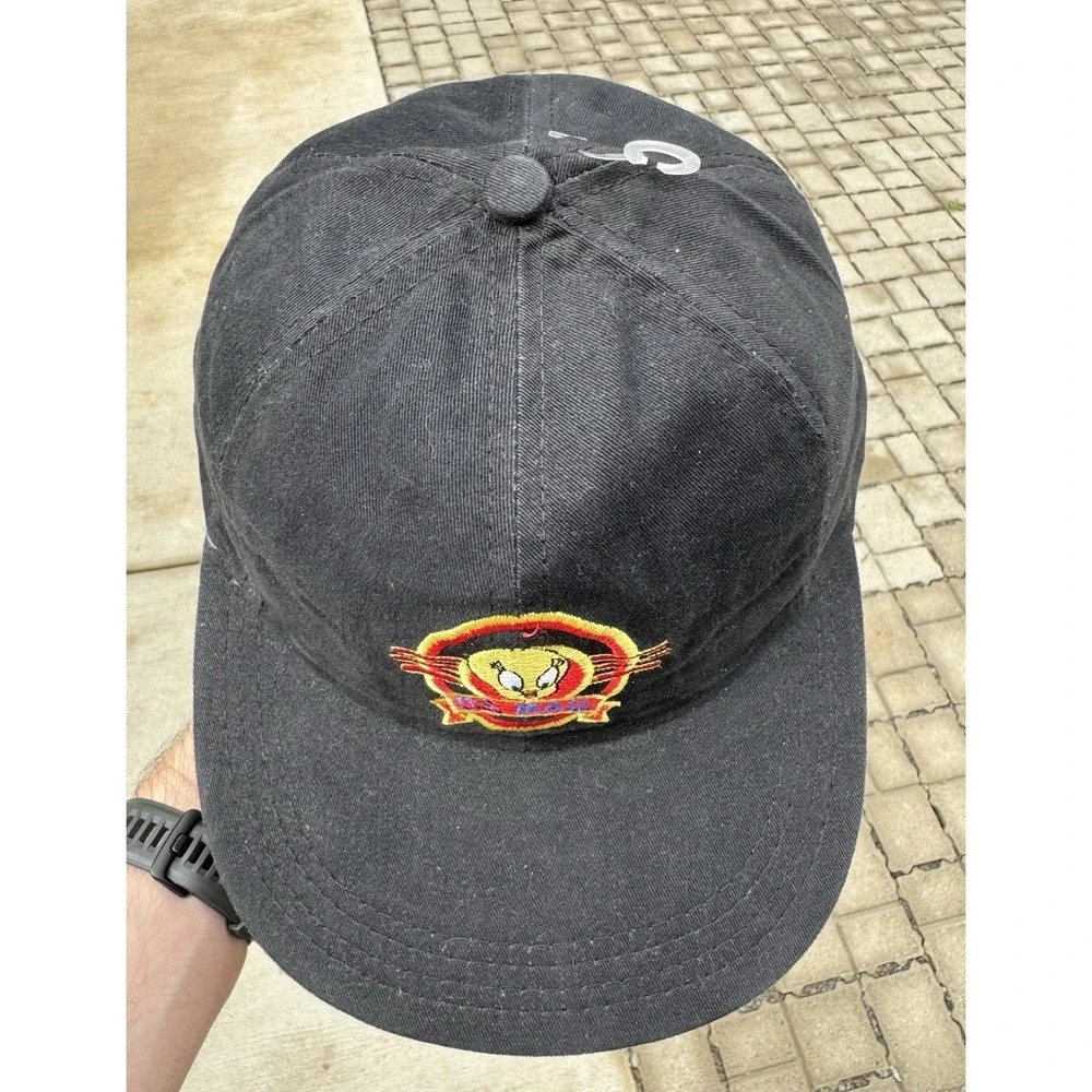 Tweety Bird Bugs‎ Bunny US Stamp Mail Hat Vintage 90s Made in USA Post Office